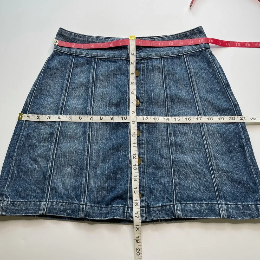 Frame Denim Le Panel Denim Mini Skirt Georgetown 29
